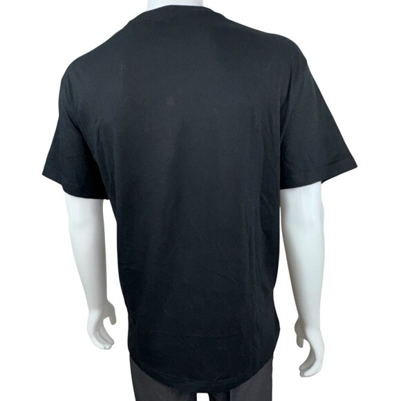 Reebok Goalie Mesh Logo Tee T-Shirt Regular Fit Short Sleeve Mens XXL Black New - Picture 4 of 9